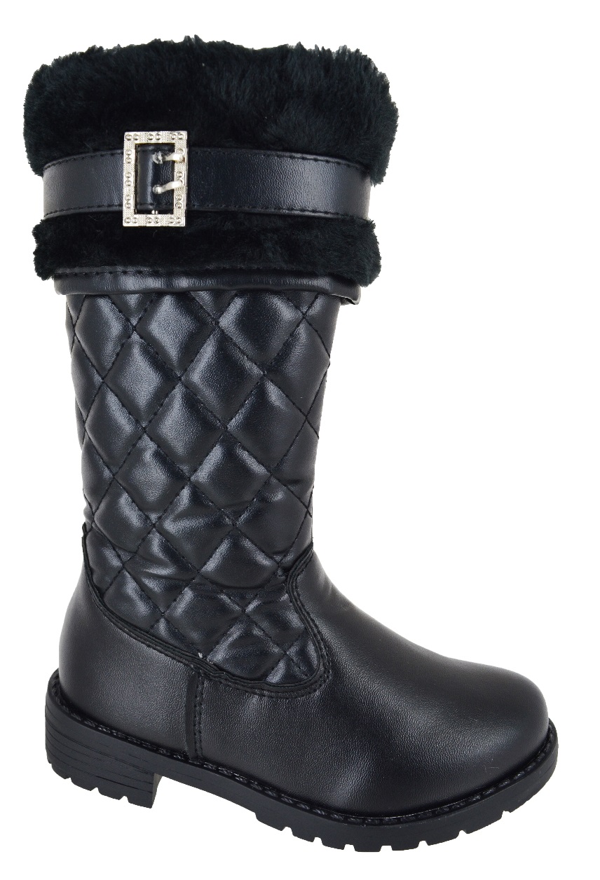 quilted flat boots